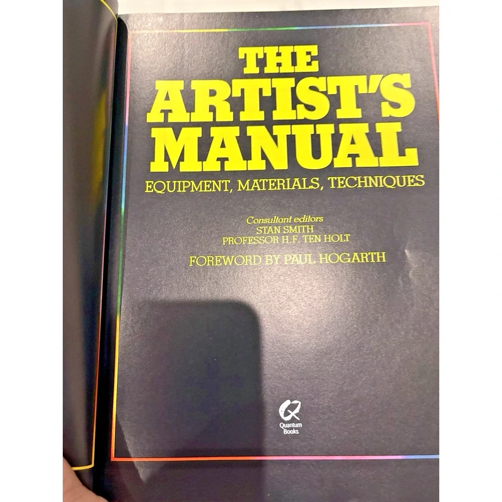 The Artists Manual Equipment, Materials Stan Smith H.F. Ten Holt Art Book